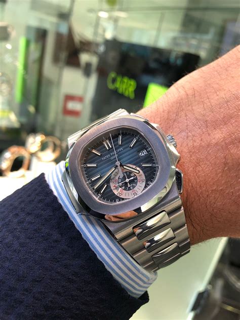 patek philippe 5980/1a-001 nautilus chrono staal|Patek Philippe Nautilus 5980/1A.